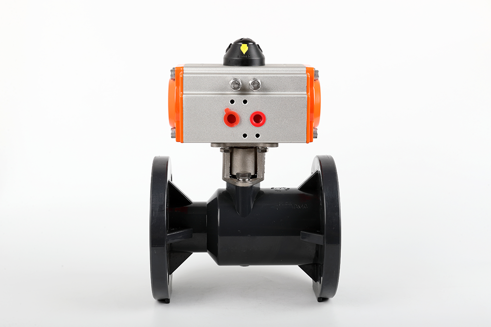 道里气动法兰一体球阀